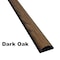 Electriduct Cable Protector, 5/8 in H, 36 in L, 2-3/8 in W, 1 Channel, PVC, Dark Oak CC-CS-STU-1-DO - alternate 1